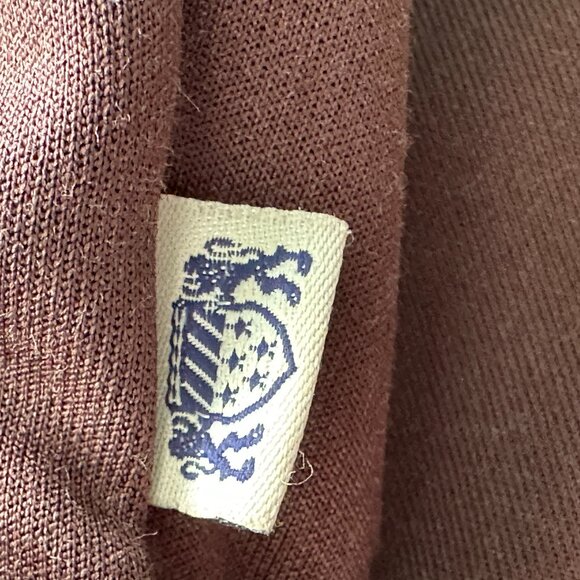 Vintage Blue Marlin SweatShirt Mens Medium Brown Full Zip Pockets Cotton Poly - Picture 3 of 10